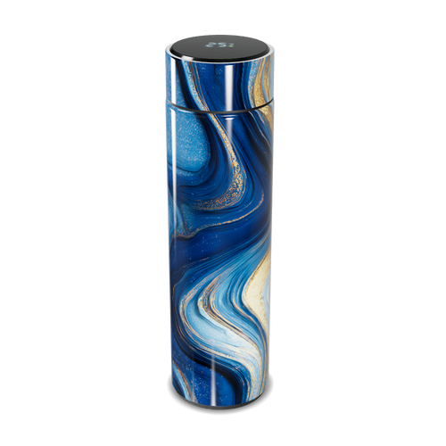 Garrafa Térmica Touch - Azul Mármore Digital
