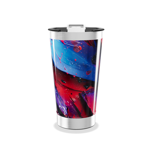 Copo Térmico - Estampa Abstrata Colorida