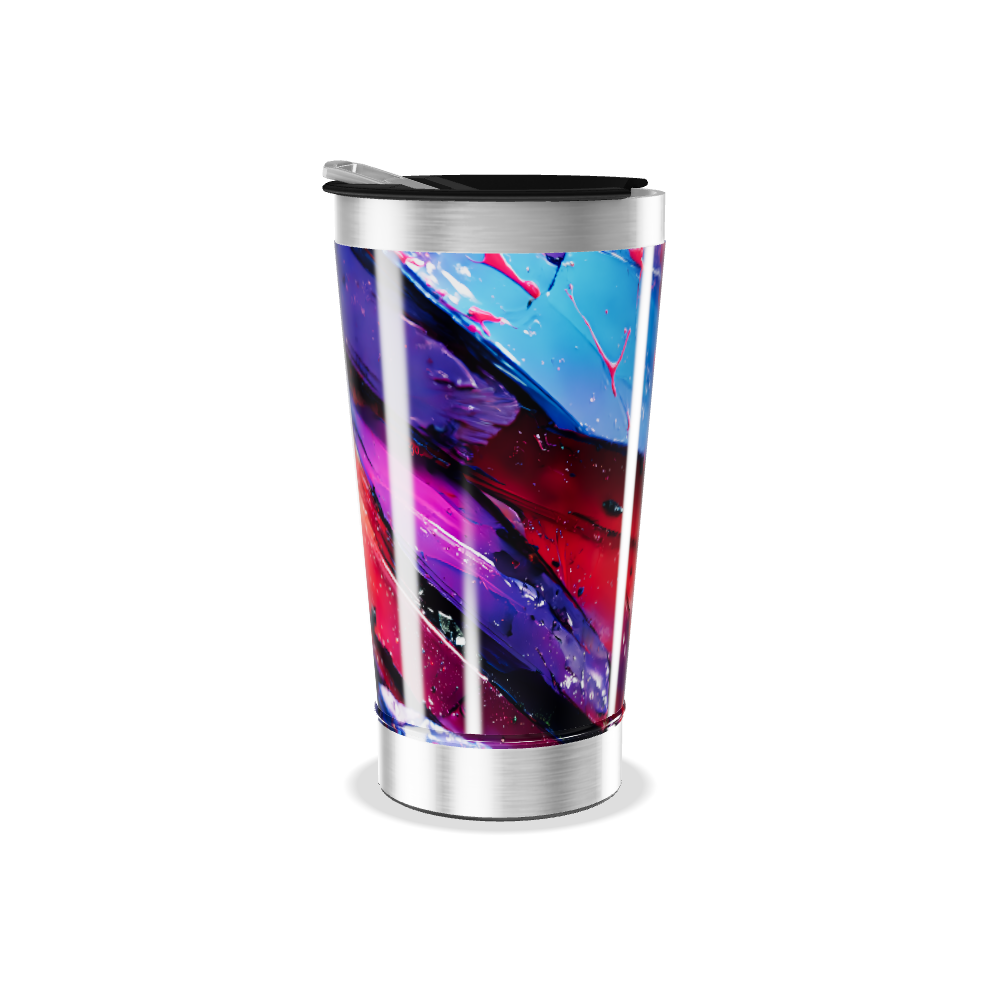 Copo Térmico - Estampa Abstrata Colorida