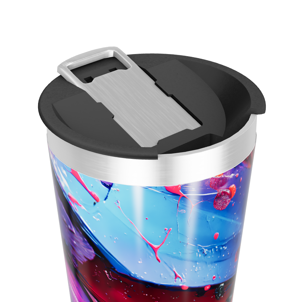 Copo Térmico - Estampa Abstrata Colorida