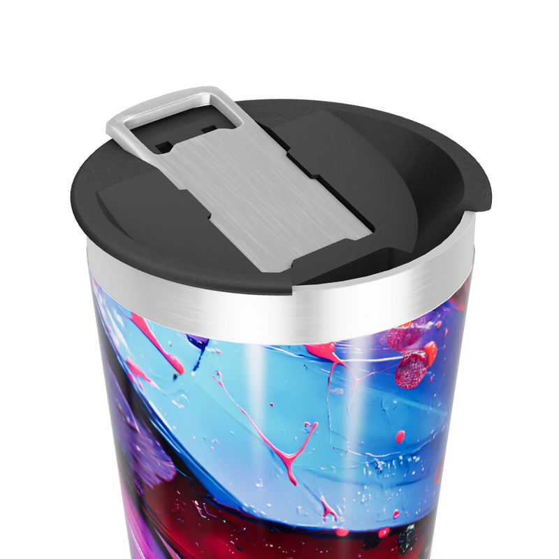 Copo Térmico - Estampa Abstrata Colorida