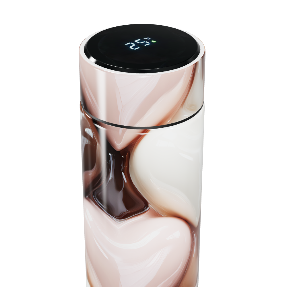 Garrafa Térmica Touch - Coração Multicolorido