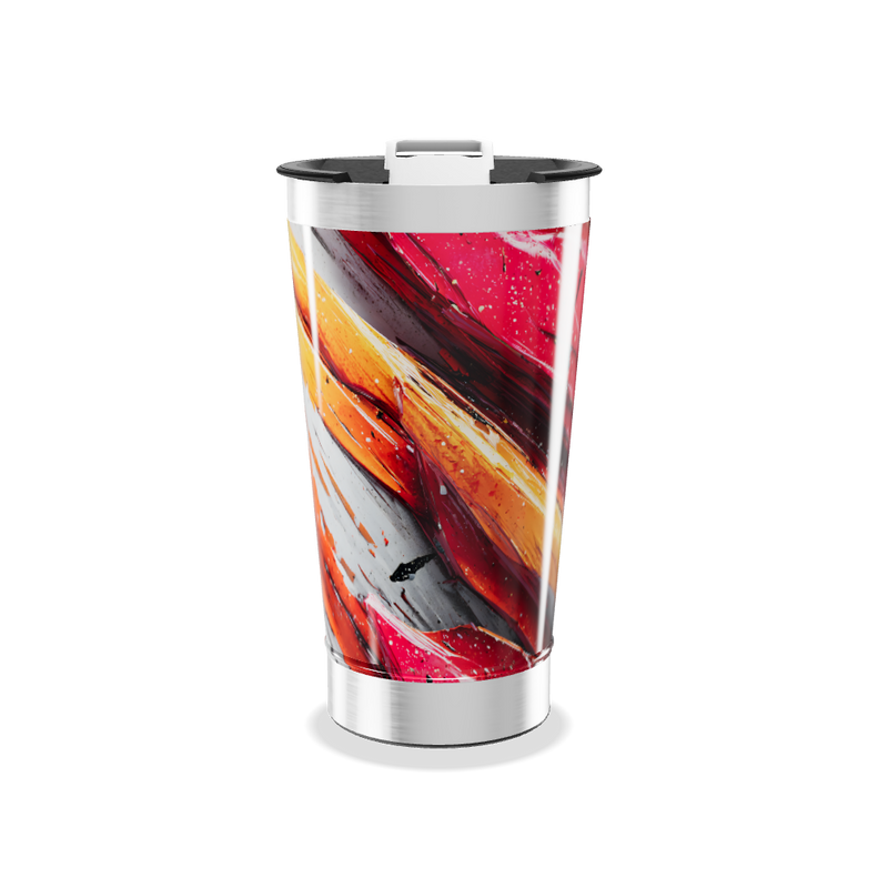 Copo Térmico - Estampa Abstrata Colorida
