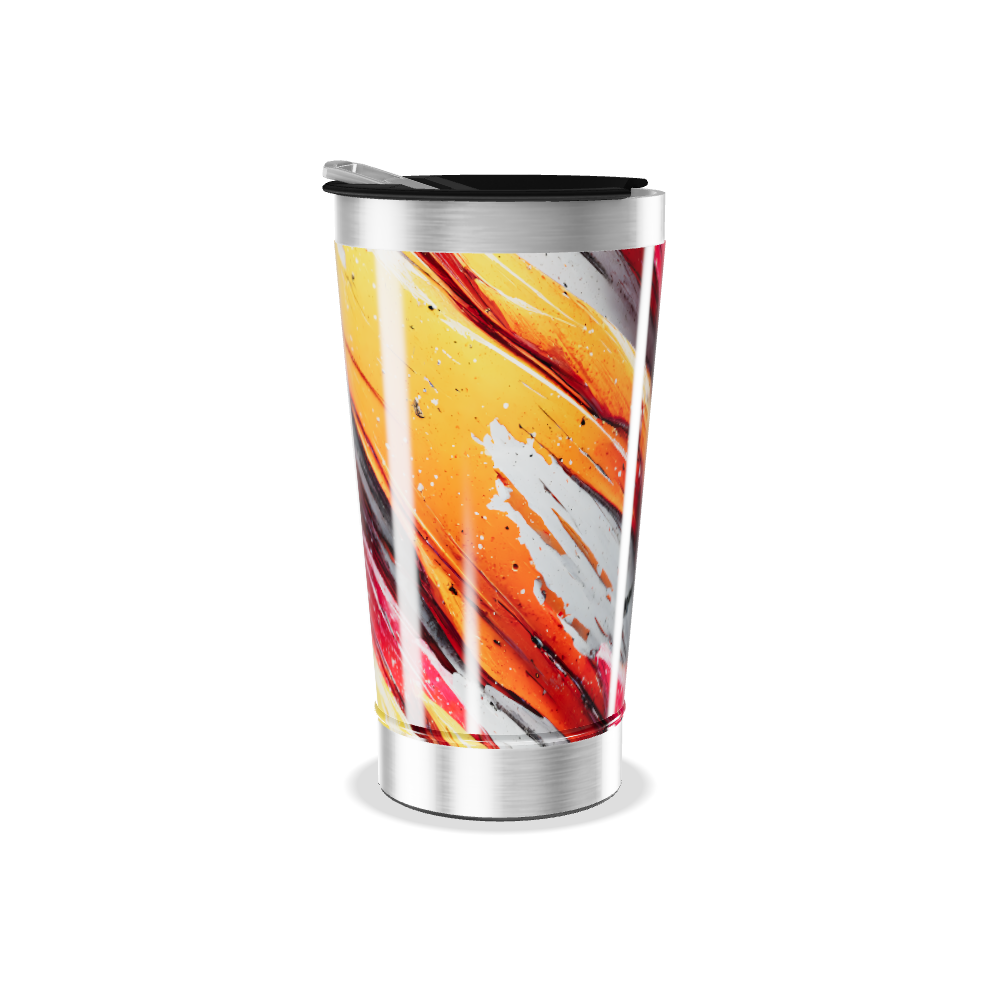 Copo Térmico - Estampa Abstrata Colorida