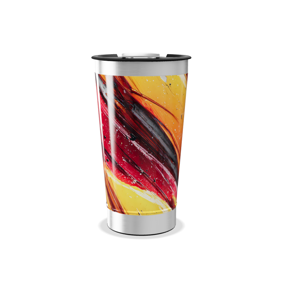 Copo Térmico - Estampa Abstrata Colorida