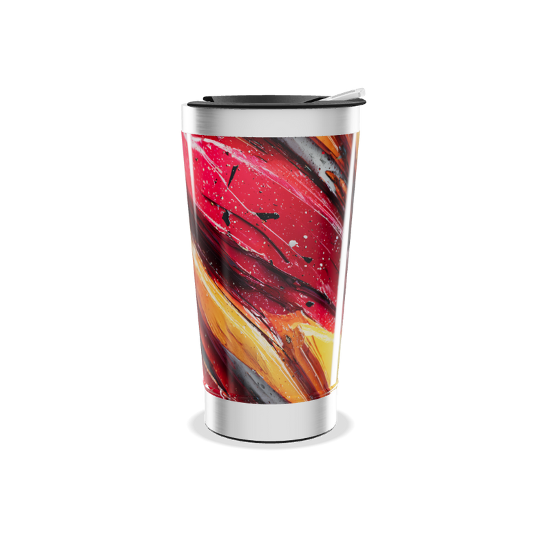 Copo Térmico - Estampa Abstrata Colorida