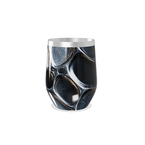 Copo Térmico Slim - Aço Inox Preto Marmorizado