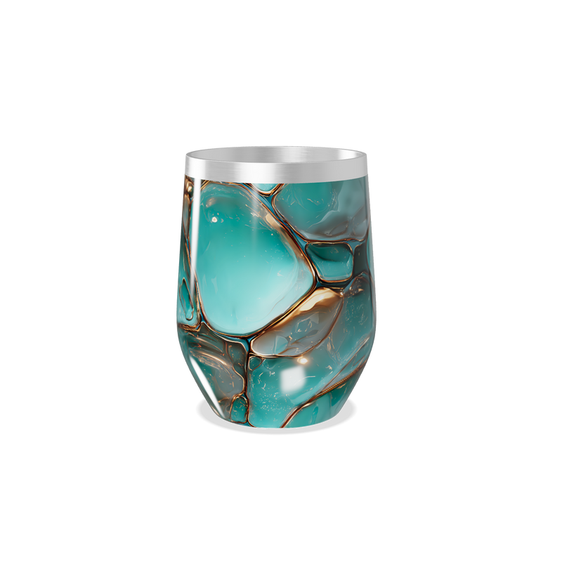 Copo Térmico Slim - Verde Marmorizado