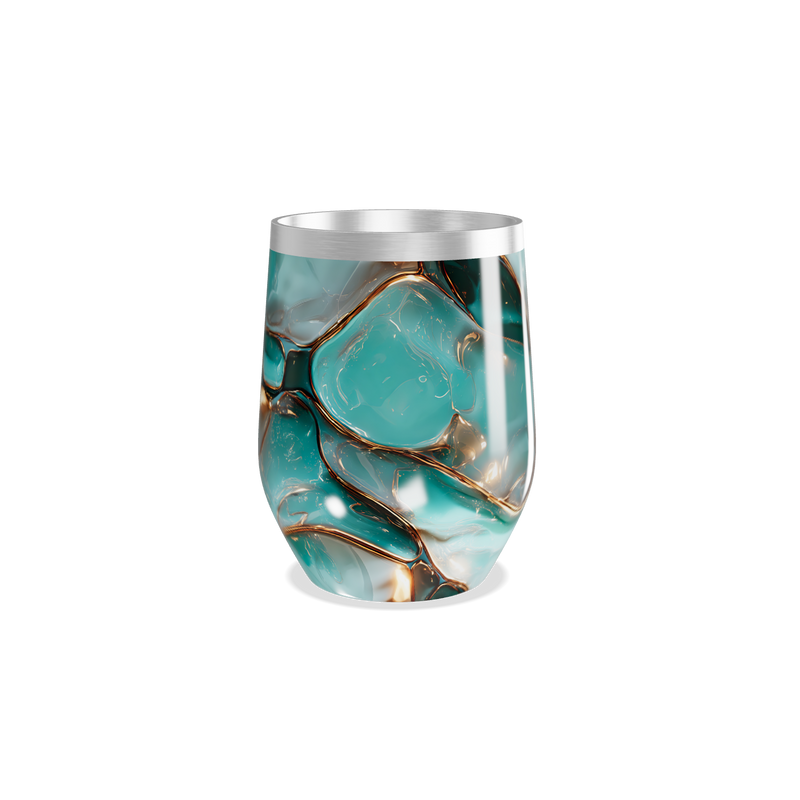 Copo Térmico Slim - Verde Marmorizado