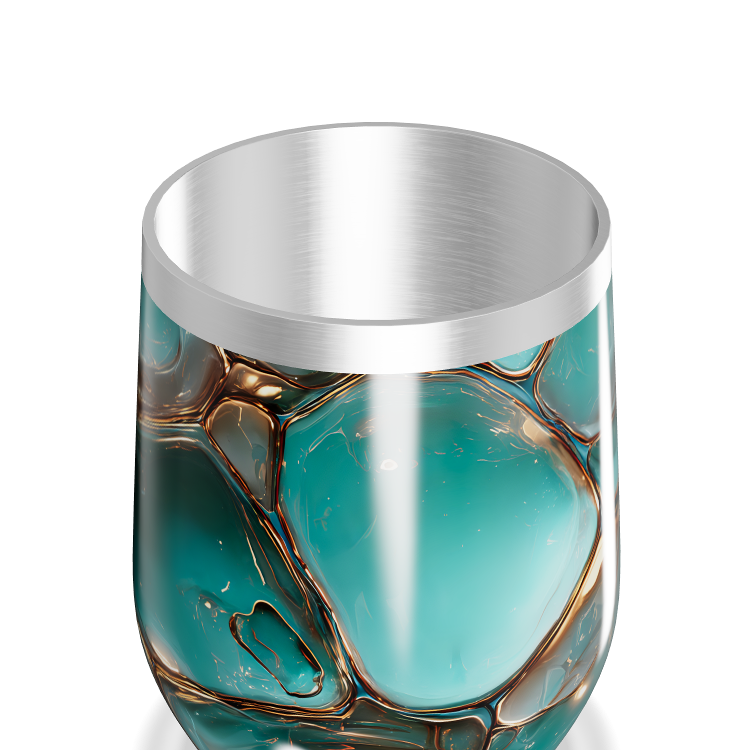 Copo Térmico Slim - Verde Marmorizado