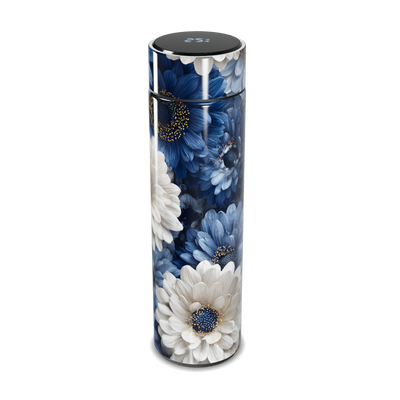 Garrafa Térmica Touch - Floral Azul