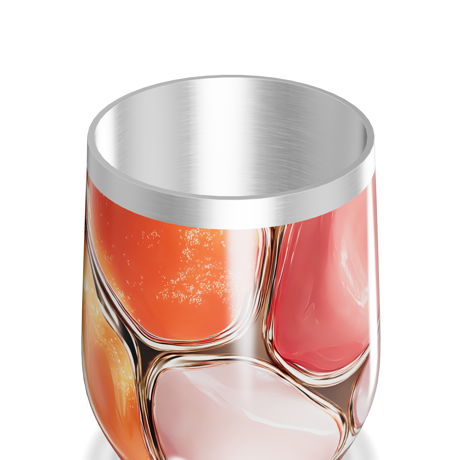 Copo Térmico Slim - Estampa Abstrata Colorida