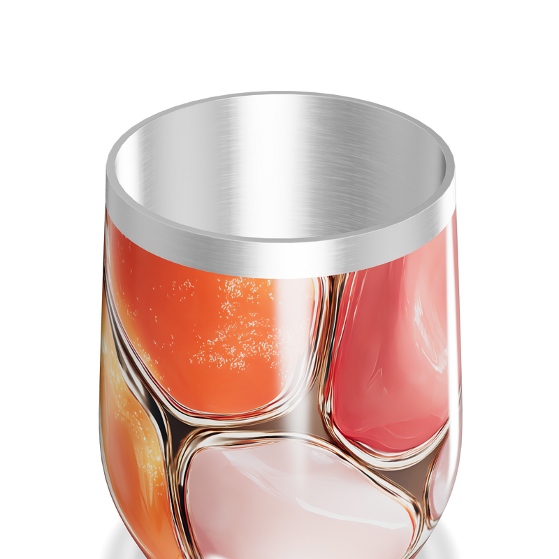 Copo Térmico Slim - Estampa Abstrata Colorida