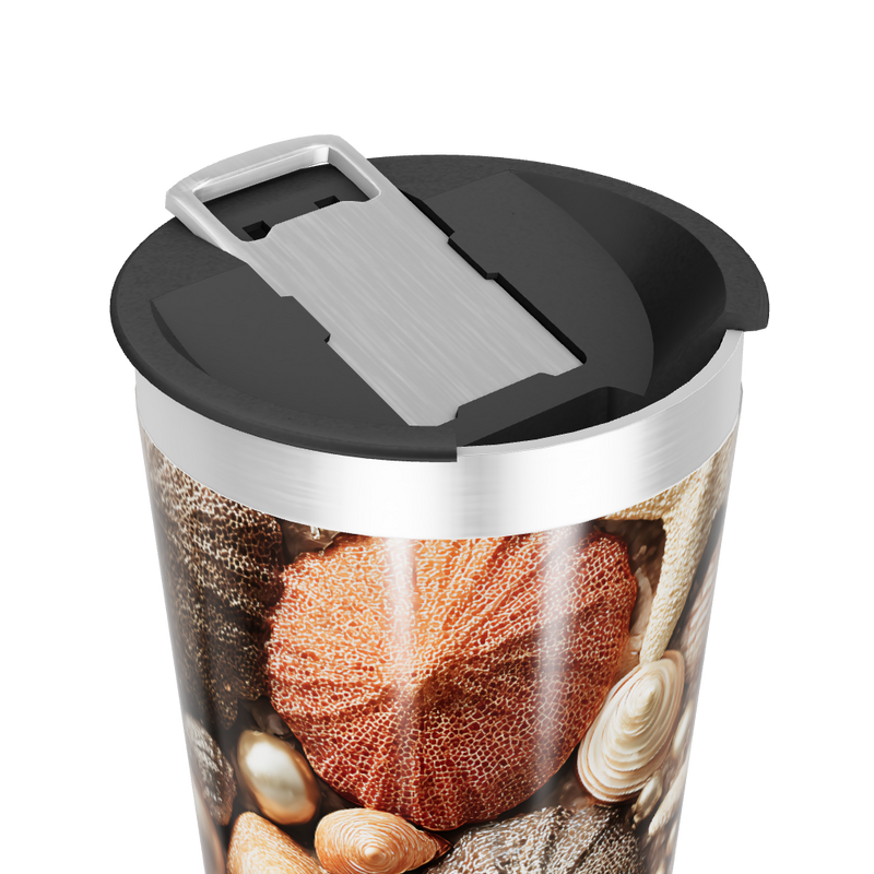 Copo Térmico - Estampa Conchas Marinhas