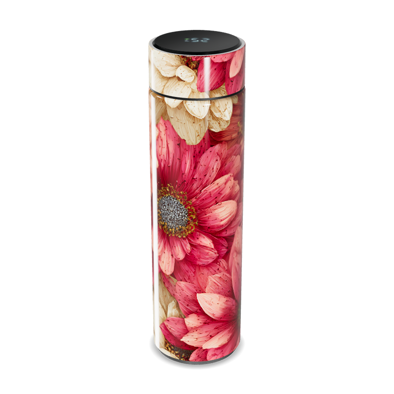 Garrafa Térmica Touch - Floral Digital Inox