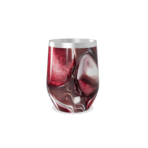 Copo Térmico Slim - Vermelho Abstrato Inox