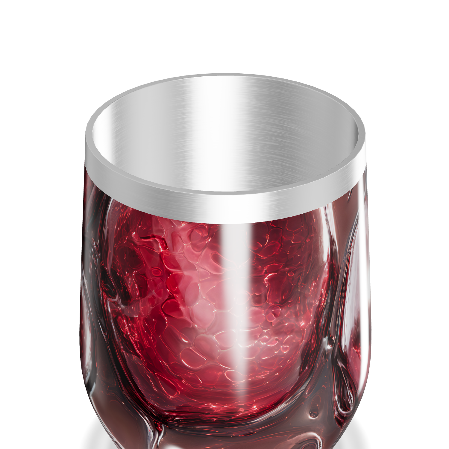 Copo Térmico Slim - Vermelho Abstrato Inox