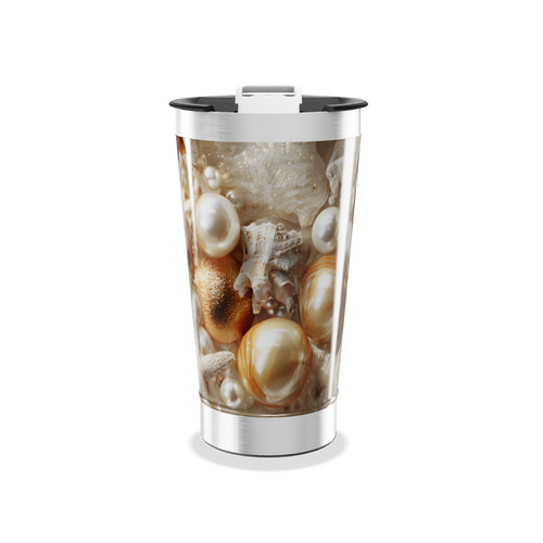 Copo Térmico - Conchas e Pérolas