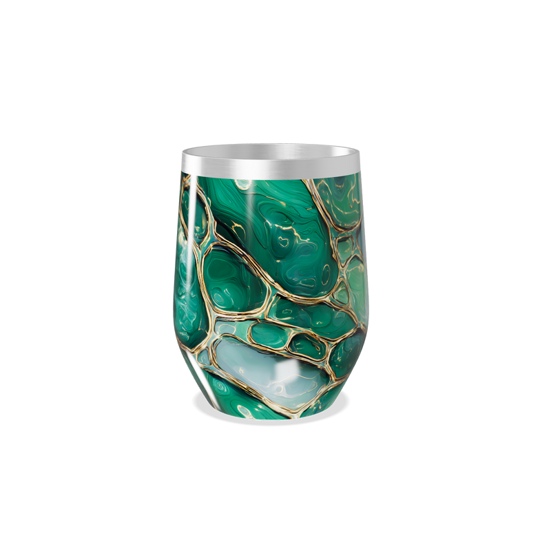 Copo Térmico Slim Verde Marmorizado