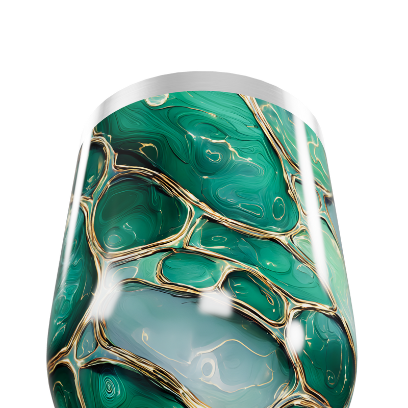 Copo Térmico Slim Verde Marmorizado