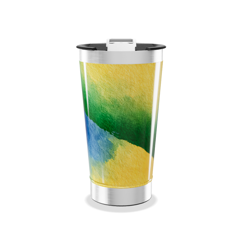 Copo Térmico - Estampa Aquarela Colorida