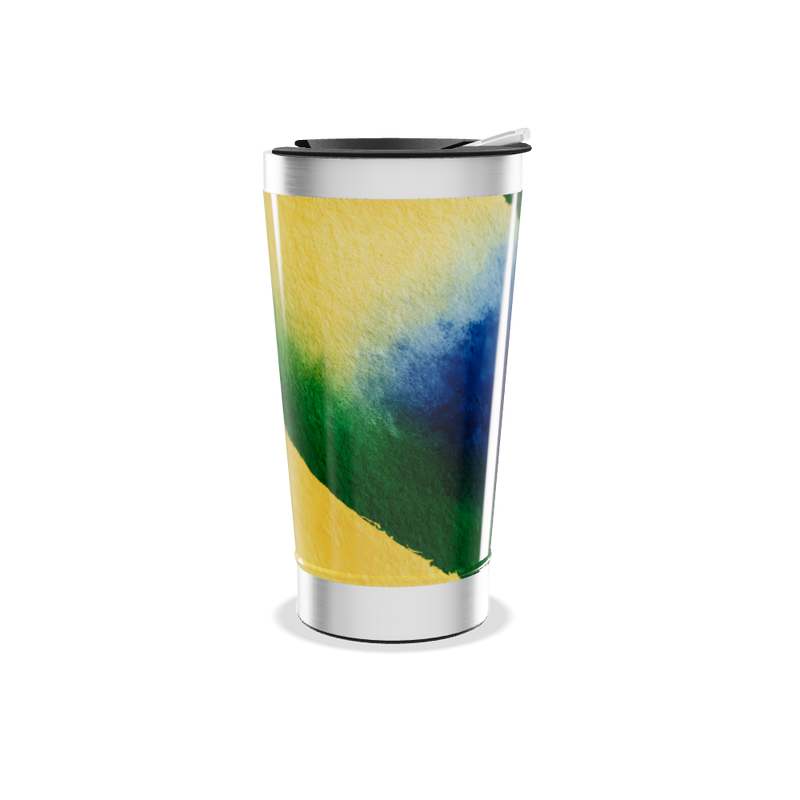 Copo Térmico - Estampa Aquarela Colorida