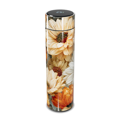 Garrafa Térmica Touch - Floral com Display Digital