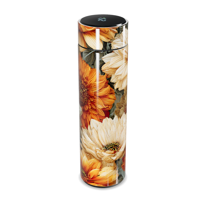 Garrafa Térmica Touch - Floral com Display Digital
