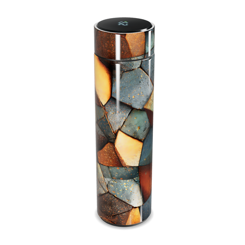 Garrafa Térmica Touch Estampa Geométrica Colorida