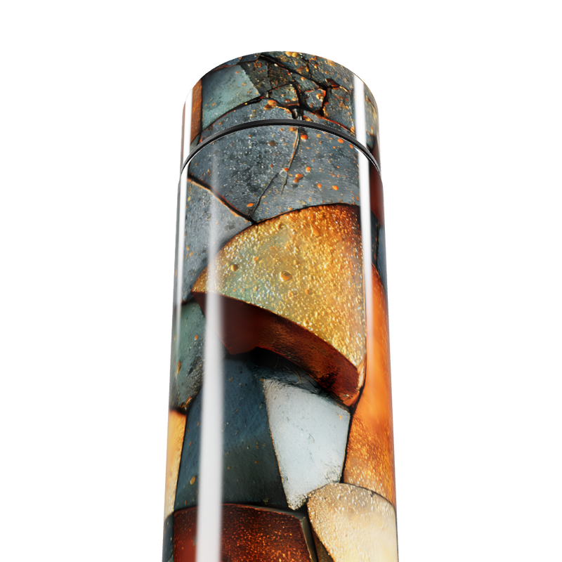 Garrafa Térmica Touch Estampa Geométrica Colorida