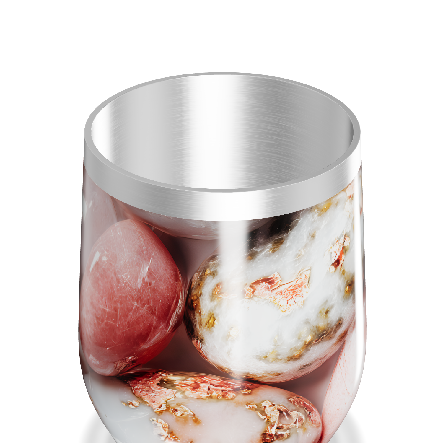 Copo Térmico Slim - Transparente com Gelo