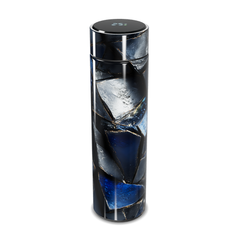 Garrafa Térmica Touch - Estampa Azul e Prata