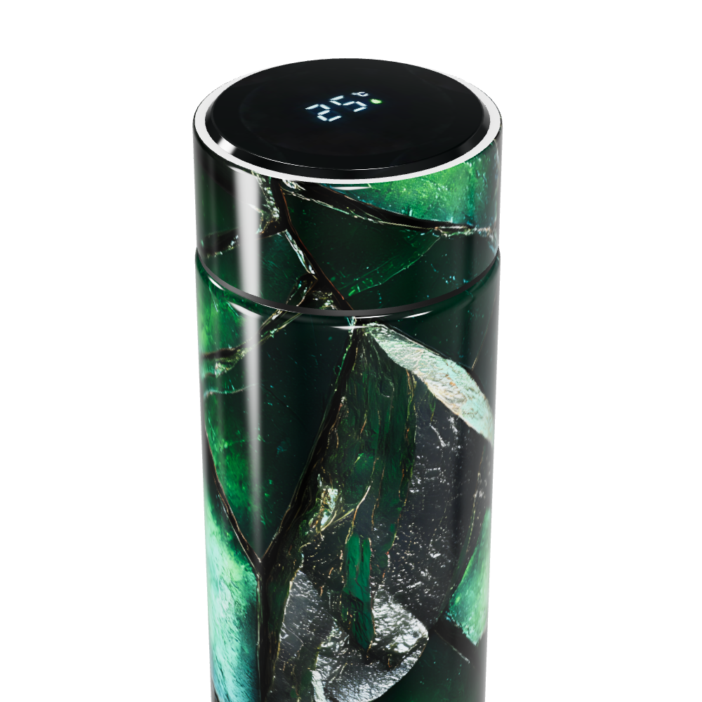 Garrafa Térmica Touch - Verde Marmorizado