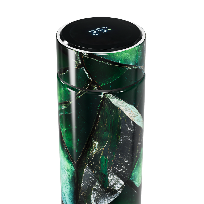 Garrafa Térmica Touch - Verde Marmorizado