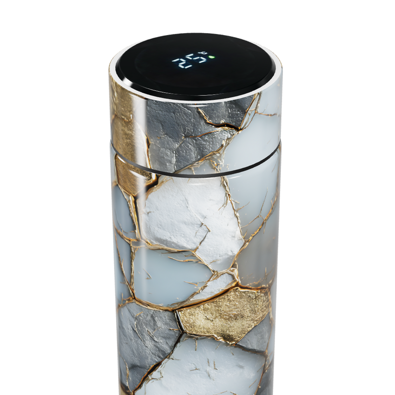 Garrafa Térmica Touch - Design Marmorizado Luxo