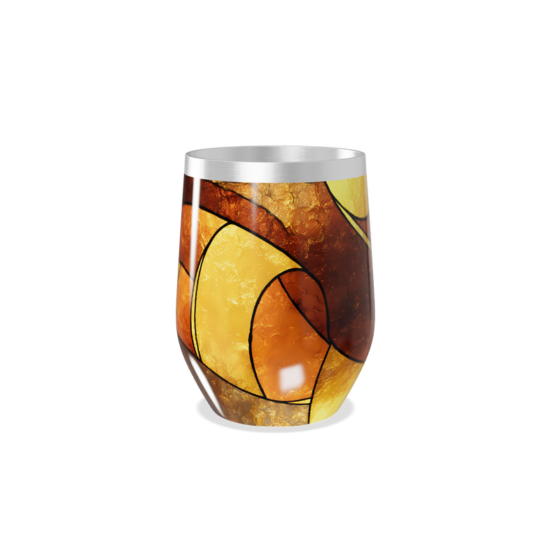 Copo Térmico Slim - Design Abstrato Vidro