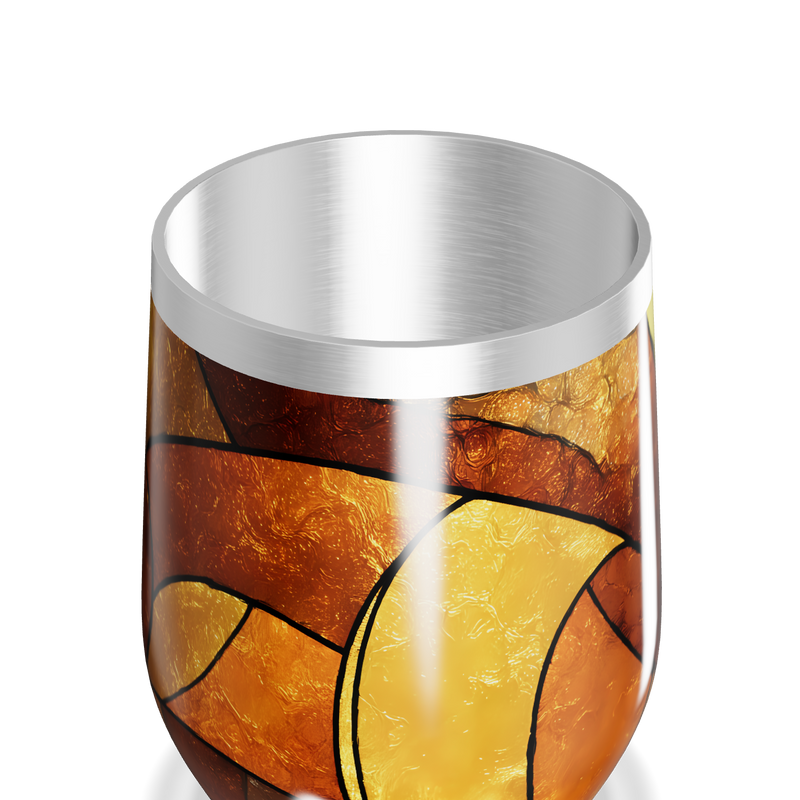 Copo Térmico Slim - Design Abstrato Vidro