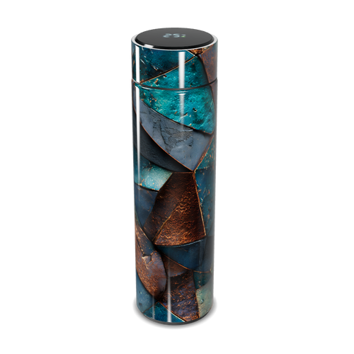 Garrafa Térmica Touch - Mosaico Azul Cobre