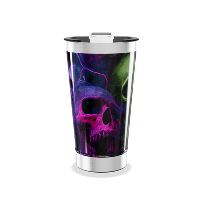 Copo Térmico - Estampa Caveiras Neon