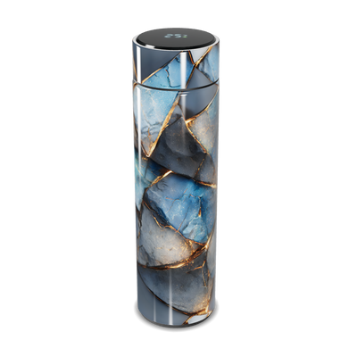 Garrafa Térmica Touch - Mármore Azul Luxo