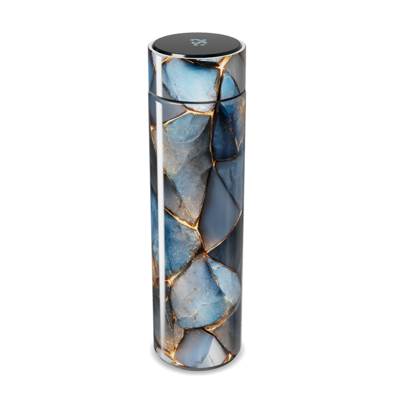 Garrafa Térmica Touch - Mármore Azul Luxo