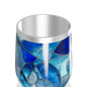 Copo Térmico Slim - Vidro Azul Marmorizado