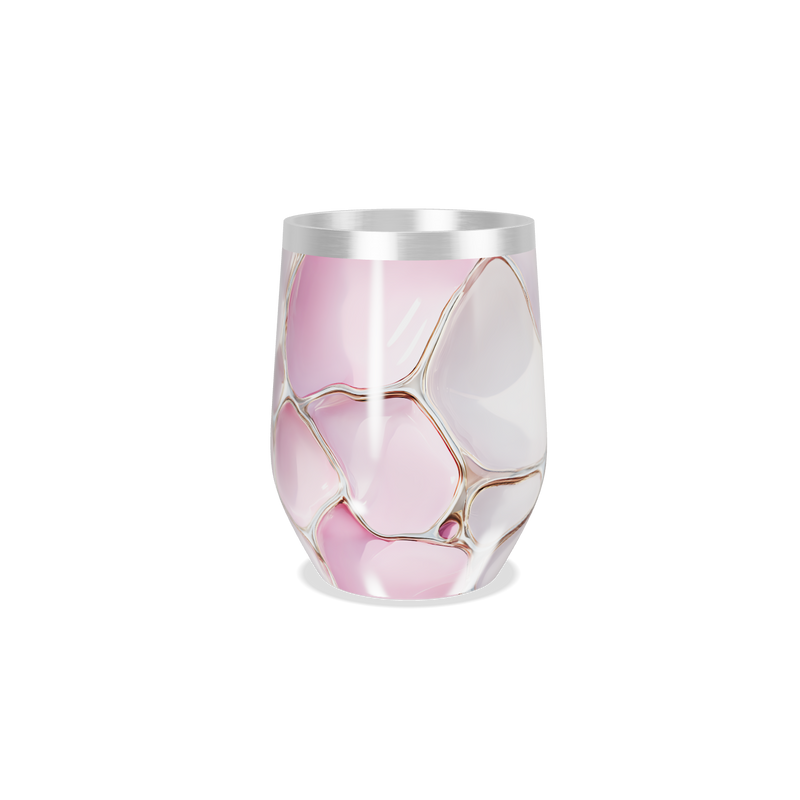Copo Térmico Slim - Mármore Rosa Metálico