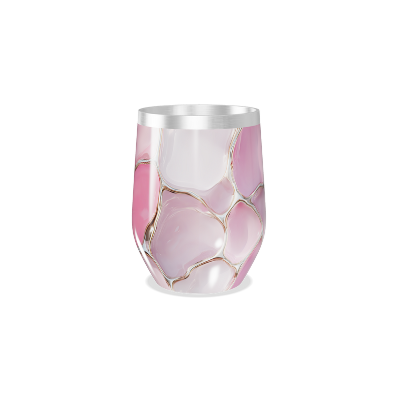 Copo Térmico Slim - Mármore Rosa Metálico