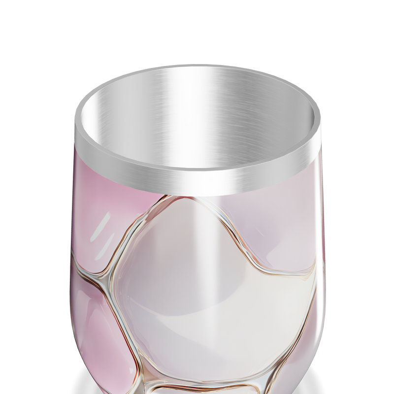 Copo Térmico Slim - Mármore Rosa Metálico