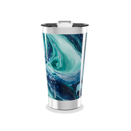 Copo Térmico - Estampa Azul e Verde