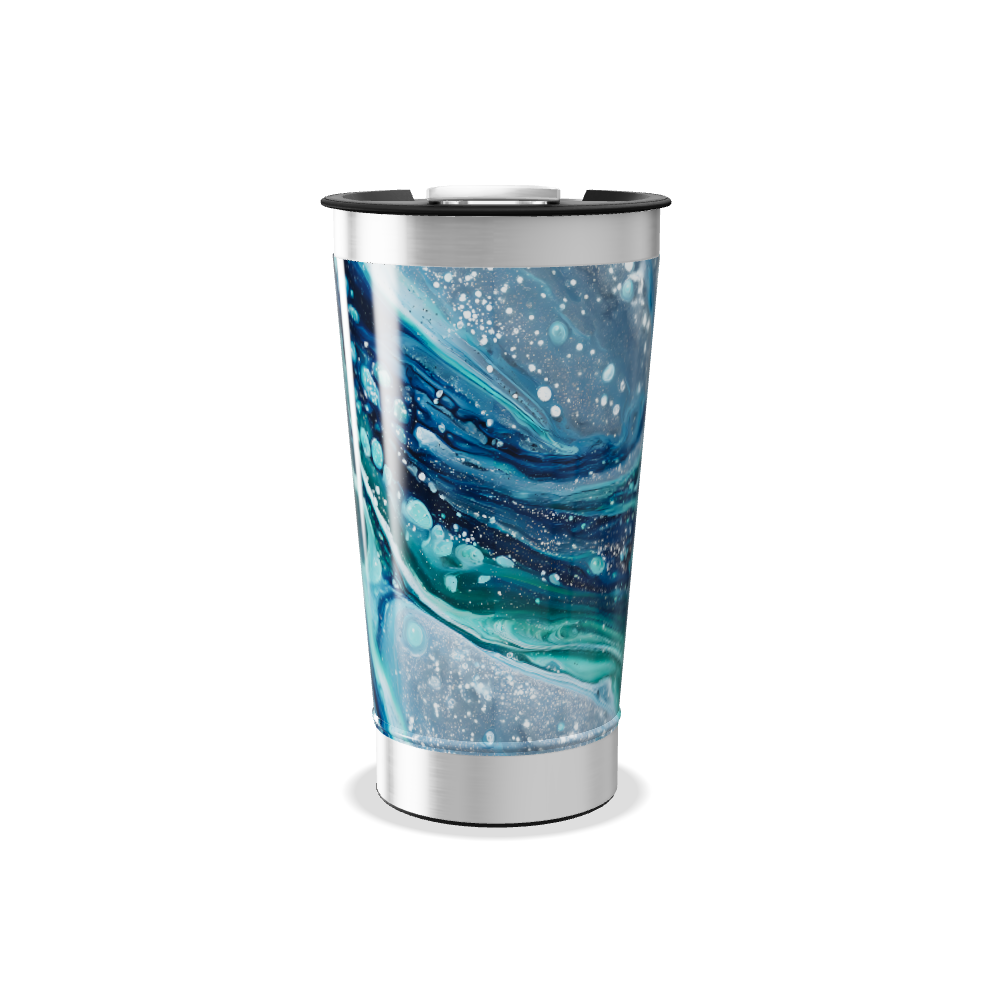 Copo Térmico - Estampa Azul e Verde