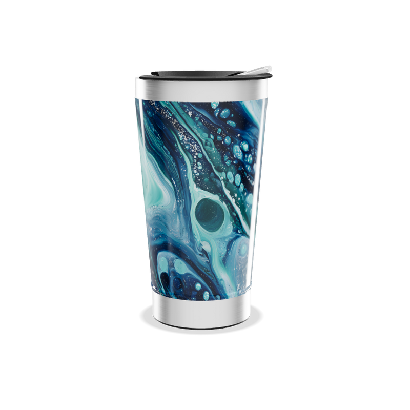 Copo Térmico - Estampa Azul e Verde