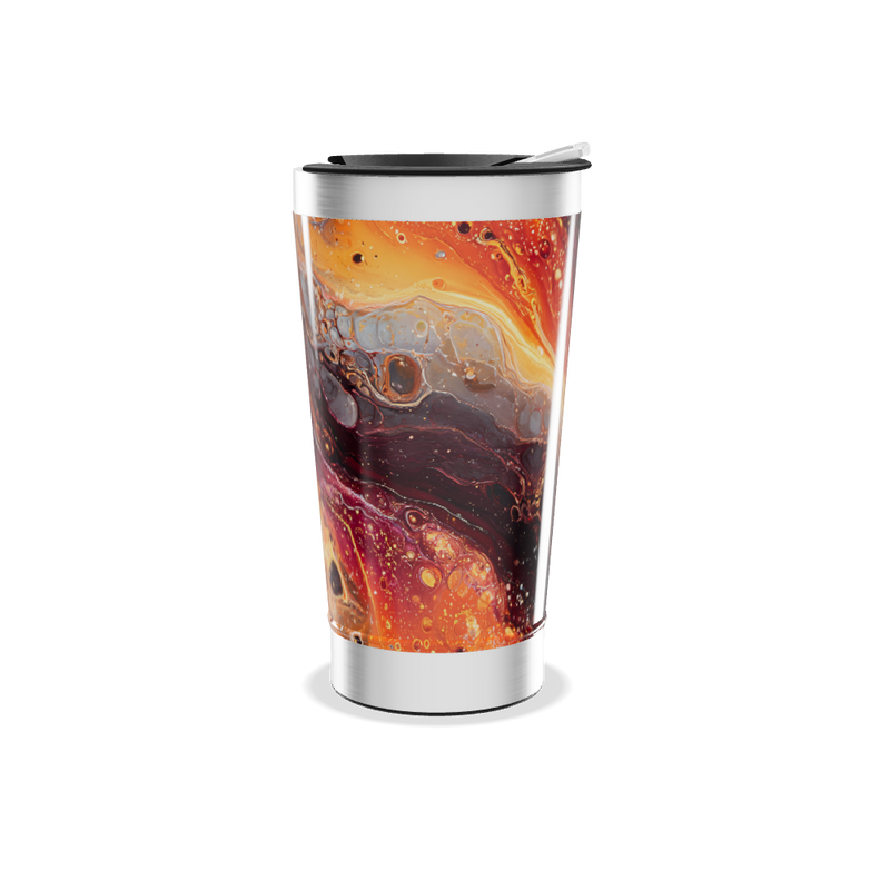 Copo Térmico - Estampa Abstrata Colorida