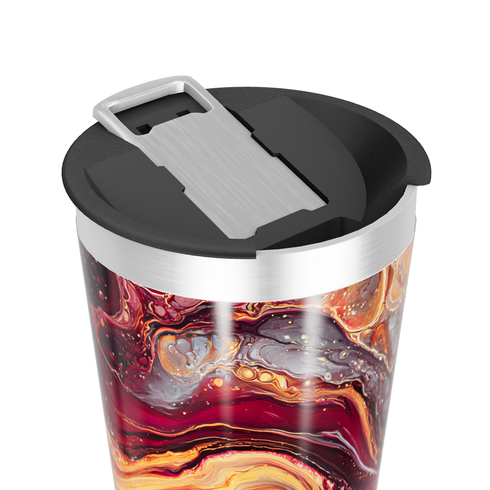 Copo Térmico - Estampa Abstrata Colorida